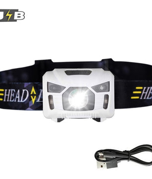 LED rechargeable Headlamp With USB Charging