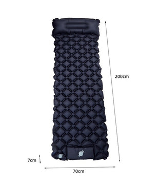 Ultralight Inflatable Sleeping Pad with Pillow - 1-2 Person Camping Mattress