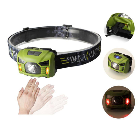 LED rechargeable Headlamp With USB Charging