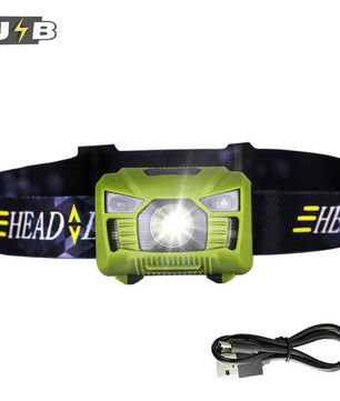 LED rechargeable Headlamp With USB Charging