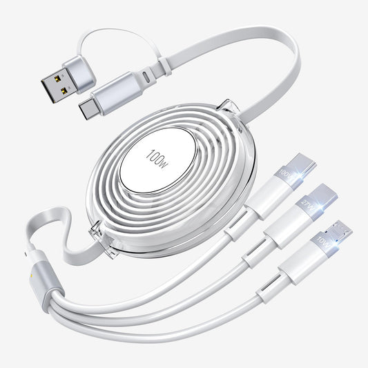 100w fast charging five in one multifunctional telescopic