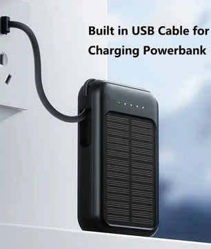 Mini solar power bank outdoor camping portable large capacity mobile power supply