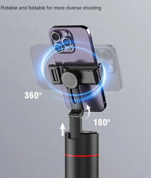 Auto Face Tracking Gimbal 360 Rotation Phone Holder Stabilizing Tripod