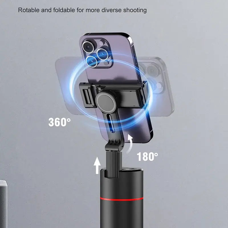 Auto Face Tracking Gimbal 360 Rotation Phone Holder Stabilizing Tripod