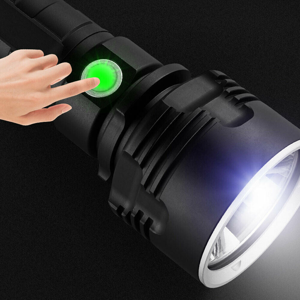 Strong Light Fixed Focus Flashlight USB Charging Outdoor Lighting Strong