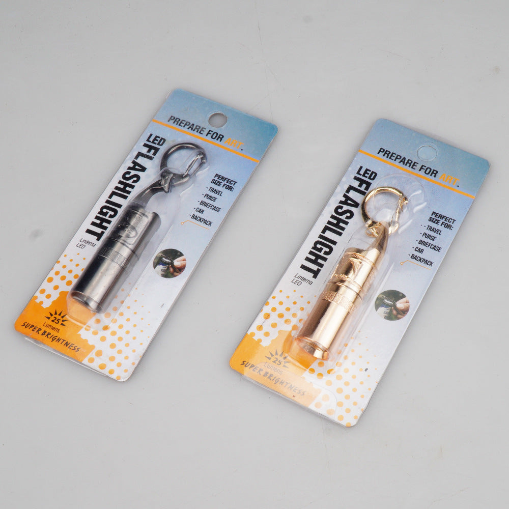 Keychain Flashlight LED Strong Lighting Mini Portable Waterproof