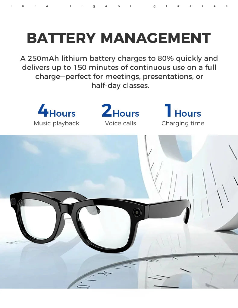 AI recording glasses