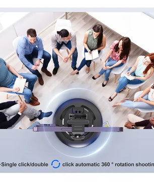Auto Face Tracking Gimbal 360 Rotation Phone Holder Stabilizing Tripod