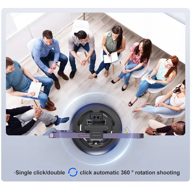 Auto Face Tracking Gimbal 360 Rotation Phone Holder Stabilizing Tripod