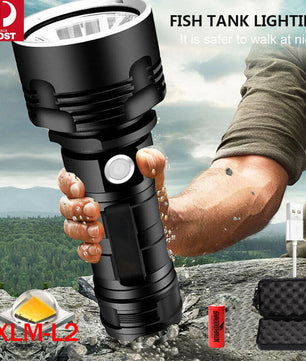 Strong Light Fixed Focus Flashlight USB Charging Outdoor Lighting Strong