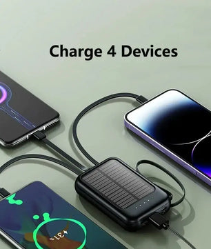 Mini solar power bank outdoor camping portable large capacity mobile power supply