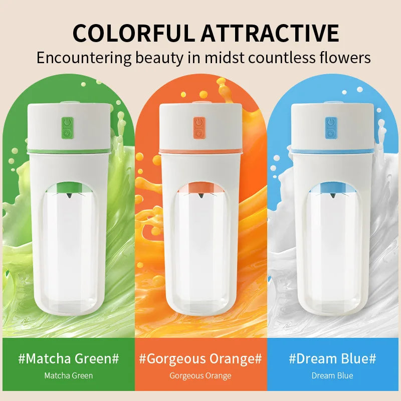 6 Blade Multifunction USB Fruit Mixers Juicers Portable Electric Juicer Blender Fruit Juicer Cup Food Milkshake