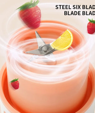 6 Blade Multifunction USB Fruit Mixers Juicers Portable Electric Juicer Blender Fruit Juicer Cup Food Milkshake