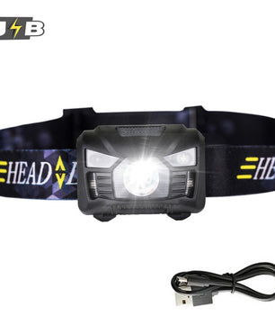 LED rechargeable Headlamp With USB Charging
