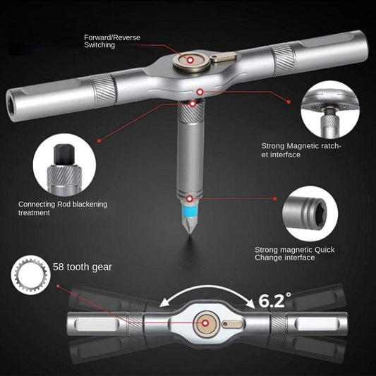 24-in-1 Ratchet Screwdriver T-Type Ratchet Screwdriver