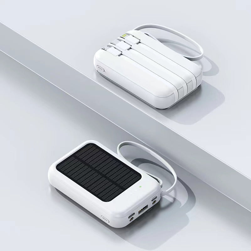 Mini solar power bank outdoor camping portable large capacity mobile power supply