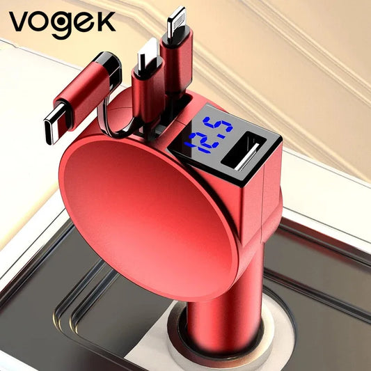 3-in-1 Car Charger 60W Super Fast Charging
